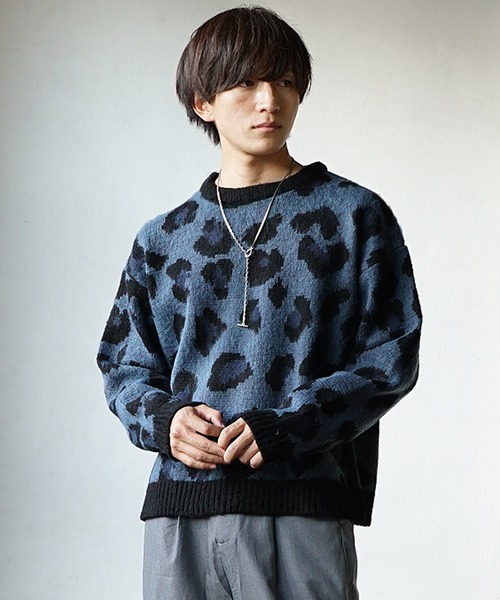MinoriTY（マイノリティ） セーター ニット 「MinoriTY」レオパード柄