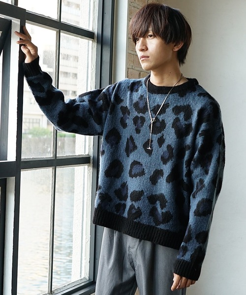 MinoriTY（マイノリティ） セーター ニット 「MinoriTY」レオパード柄