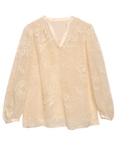 anuans（アニュアンス） シャツ ブラウス レディース スキッパーネック