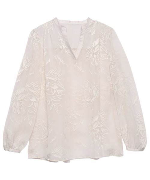 anuans（アニュアンス） シャツ ブラウス レディース スキッパーネック