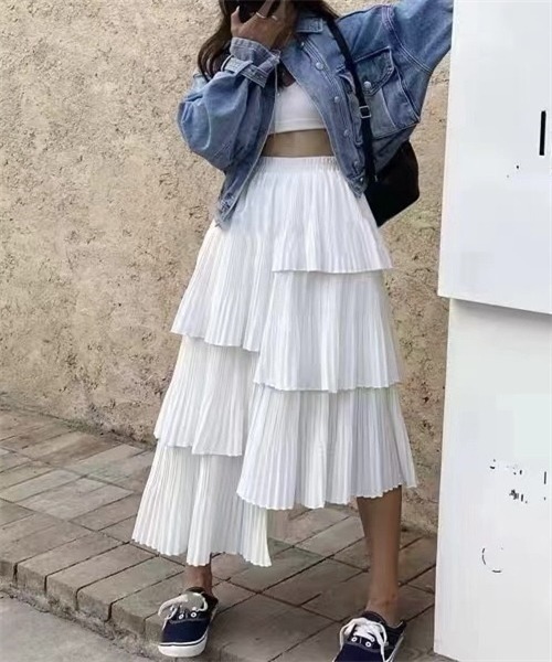 Sibra（シブラ）の「フリルティアードスカート（スカート）」 - WEAR