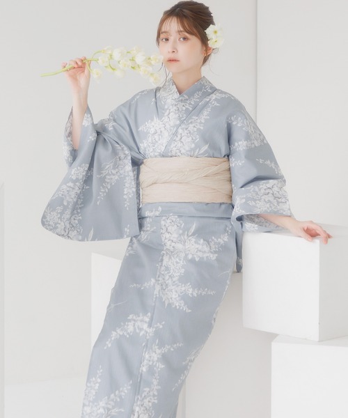 浴衣 ・帯・下駄付き 1人で着られる浴衣5点セット和歌山染工日本染め【Dita】 Dita（ディータ） 浴衣 1人で着られる浴衣5点セット 和歌山染工日本