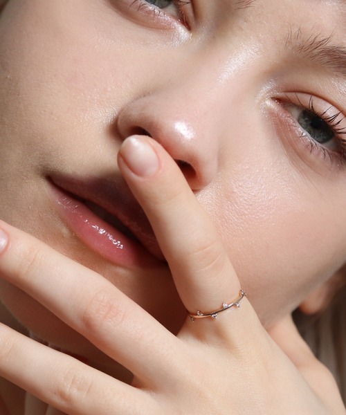 K10YGリング K10YG ピンキーリング ダイヤモンド（032497） ｜ women