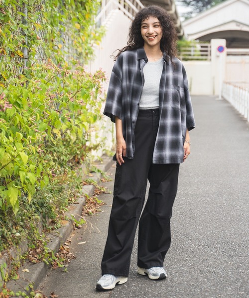 WEGO シャツ WEGO/オンブレチェックビッグシャツ メンズ