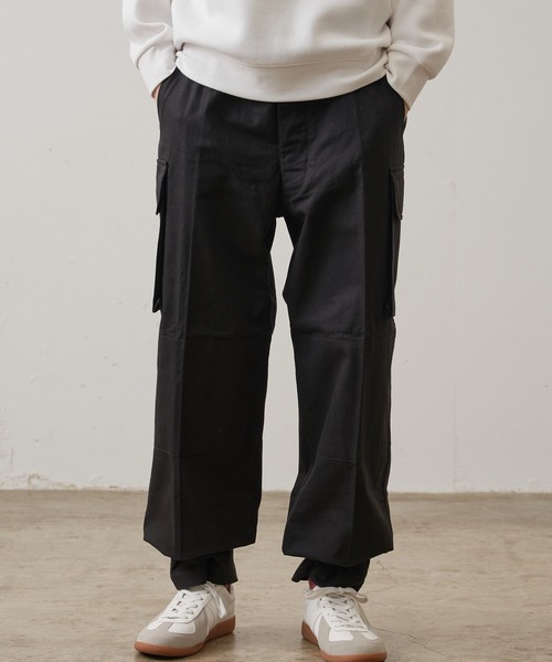 【vintage】フランス軍 M-47 ブラック カーゴパンツ ミリタリーパンツ HOUSTON（ヒューストン） FRENCH ARMY M-47 PANTS フランス軍 M47