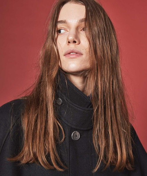 ステンカラーコート 《UNISEX》Super140s Prime-Over Melton Balmachan Coat/プライムオーバーメルトンバル MAISON UNISEX Super140s Prime Over Melton Balmachan