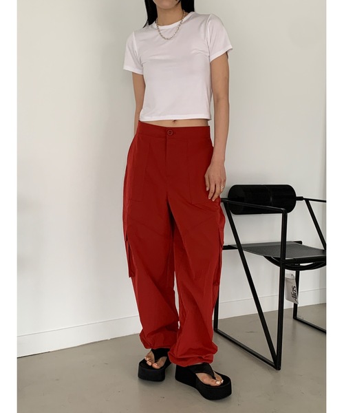 Didot.showroom カーゴパンツ　ハイウエスト Didot.showroom カーゴパンツ 「DIDOT.」3Dポケット ハイ