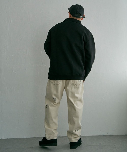 NO NEED（ノーニード） ジーンズ ラクガキプリント デニムパンツ