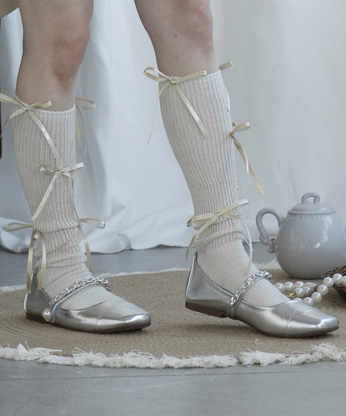 shoes365 パンプス 「shoes365」フラットソール 二種類レザー