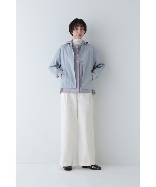 human woman ノーカラーショートブルゾン human woman ブルゾン アウター ノーカラーショートブルゾン