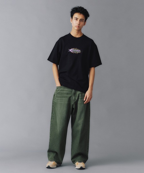 大人気 早い者勝ち XLARGE BARBED WIRE LOGO S/S TEE XLARGE エクストララージ Tシャツ BARBED WIRE LOGO S/S TEE
