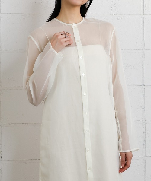 ブラウス シャツ 「CIEL'AIR」3WAY SHEER ONEPIECE レディース CIEL'AIR ワンピース 3WAY SHEER ONEPIECE : ZOZOTOWN Yahoo!店