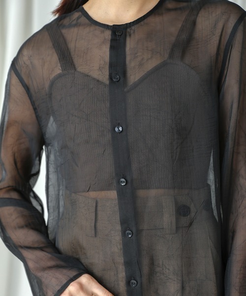 ブラウス シャツ 「CIEL'AIR」3WAY SHEER ONEPIECE レディース CIEL'AIR ワンピース 3WAY SHEER ONEPIECE : ZOZOTOWN Yahoo!店