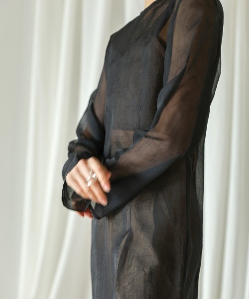 ブラウス シャツ 「CIEL'AIR」3WAY SHEER ONEPIECE レディース CIEL'AIR ワンピース 3WAY SHEER ONEPIECE : ZOZOTOWN Yahoo!店