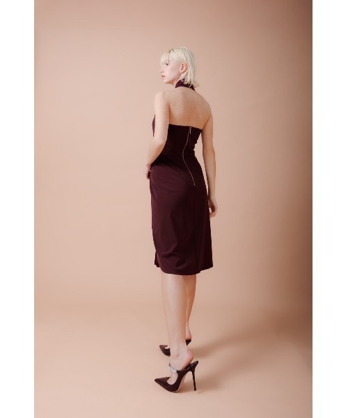 ホルターネックドレス CAYO HOSOMI ドレス ホルターネックドレス : ZOZOTOWN Yahoo!店