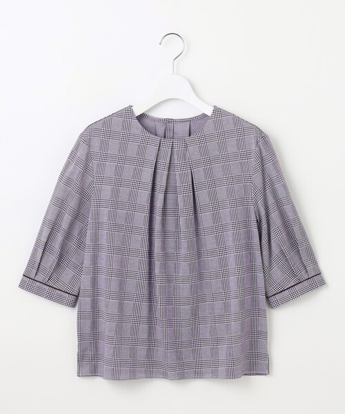 tシャツ チェックジャージー カットソー レディース tシャツ チェックジャージー カットソー レディース : ZOZOTOWN