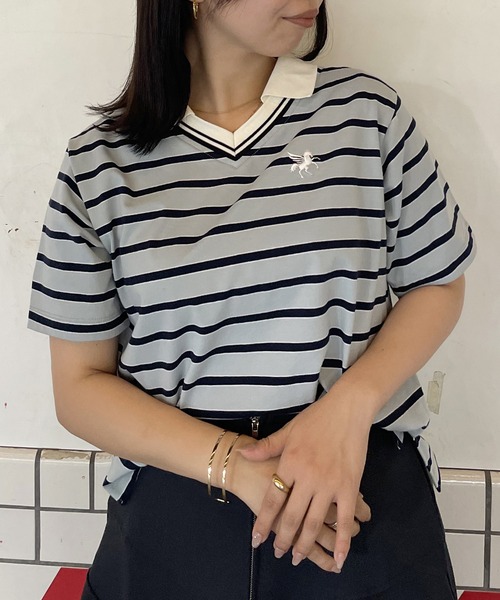 tシャツ ダブルラインボーダー　ラグランP/O レディース ダブルラインボーダー ラグランP/O | NOMBRE IMPAIR