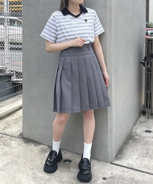 179/WG tシャツ ラインデザイン ラガーTシャツ／マルチボーダー