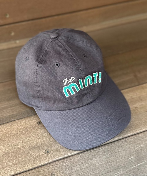 mi via loca キャップ 帽子 「newhattan」刺繍ロゴCAP・NOT YOURS/MINT