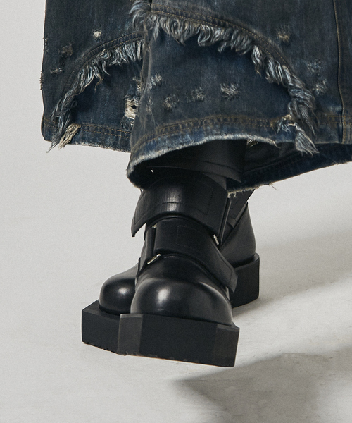 【極希少】アルフレッドバニスター ブーツ 革靴 ストラップ ベルト y2k 極希少】アルフレッドバニスター ブーツ 革靴 ストラップ ベルト y2k