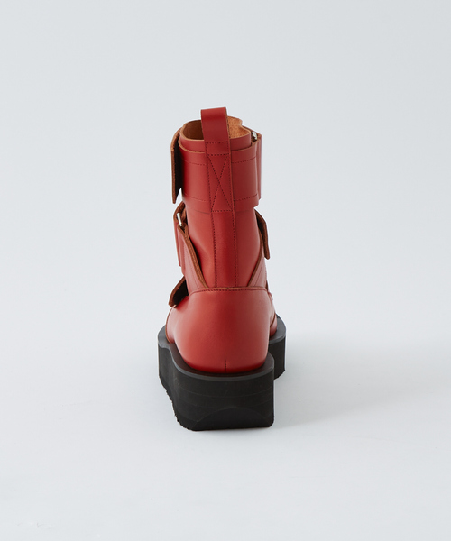 アルフレッドバニスター　ヒールブーツ。 40周年】ビッグストラップ ロング ブーツ｜alfredoBANNISTER