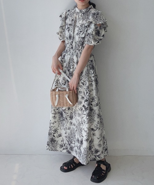 AS KNOW AS plus」 半袖ワンピース FREE ベージュ レディース  