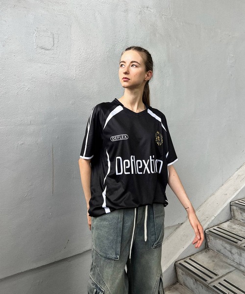 tシャツ 「DEFLEXTION / ディフレクション」Soccer shirt / サッカー ゲームシャツ レディース メンズ DEFLEXTION tシャツ 「DEFLEXTION / ディフレクション」Soccer