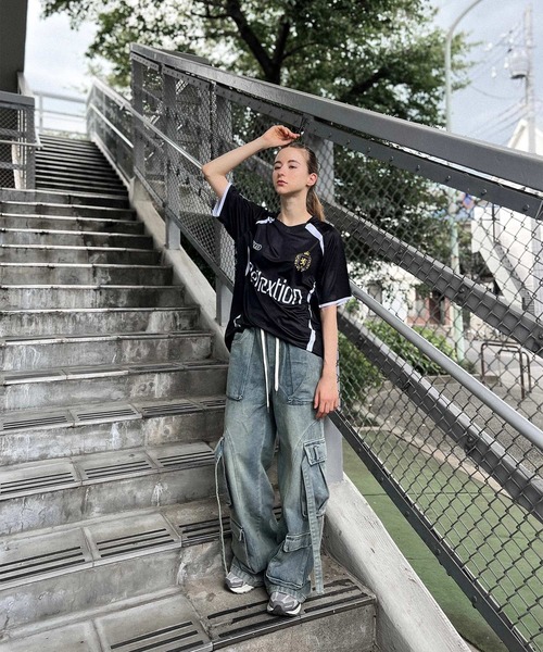 tシャツ 「DEFLEXTION / ディフレクション」Soccer shirt / サッカー ゲームシャツ レディース メンズ DEFLEXTION tシャツ 「DEFLEXTION / ディフレクション」Soccer