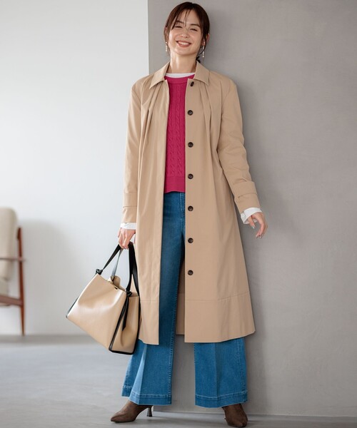 【新品・未使用品】 組曲 トレンチコート 組曲（KUMIKYOKU） ステンカラーコート コート ライトトレンチ ステン