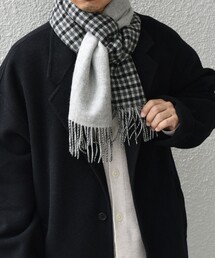 マフラー SHIPS any: カシミヤ ダブルフェイス チェック マフラー 24FW メンズ｜ZOZOTOWN Yahoo!店