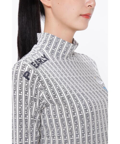 PEARLY GATES - パーリーゲイツレディース 長袖 ベア ストレッチ ハイネック カットソー PEARLY GATES tシャツ 「PEARLY GATES」ベア天竺長袖ハイネック