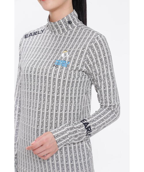 PEARLY GATES - パーリーゲイツレディース 長袖 ベア ストレッチ ハイネック カットソー PEARLY GATES tシャツ 「PEARLY GATES」ベア天竺長袖ハイネック