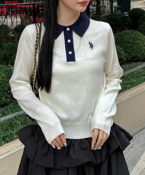 U.S. POLO ASSN.（ユーエスポロアッスン） ポロシャツ ポロ ×Ada