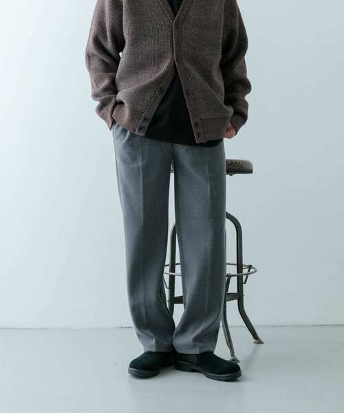 ワイド スラックス ウールタッチ 春秋 韓国 シンプル 2色 hr9011 ITEMS URBANRESEARCH スラックス 静電気防止 ウールタッチTR