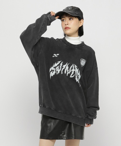 トレーナー スウェット 「UNISEX」SAINTPAIN／メタルピグメントプルオーバー レディース メンズ