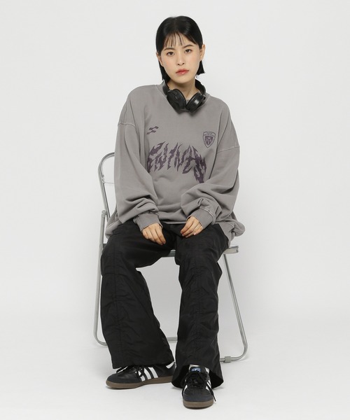 トレーナー スウェット 「UNISEX」SAINTPAIN／メタルピグメントプルオーバー レディース メンズ トレーナー スウェット 「UNISEX」SAINTPAIN／メタルピグメント