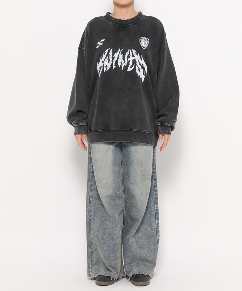 トレーナー スウェット 「UNISEX」SAINTPAIN／メタルピグメントプルオーバー レディース メンズ トレーナー スウェット 「UNISEX」SAINTPAIN／メタルピグメント
