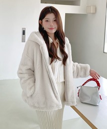コート アウター フェイクファー ジャケット パーカー レディース