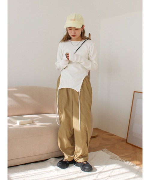 Ungrid(アングリッド) パンツ ナイロン混ボリュームラフパンツ Ungrid(アングリッド) パンツ ナイロン混ボリュームラフパンツ