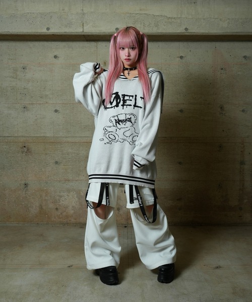 Amilige（アミリージュ） ニット セーター MELTセーラーカラーニット