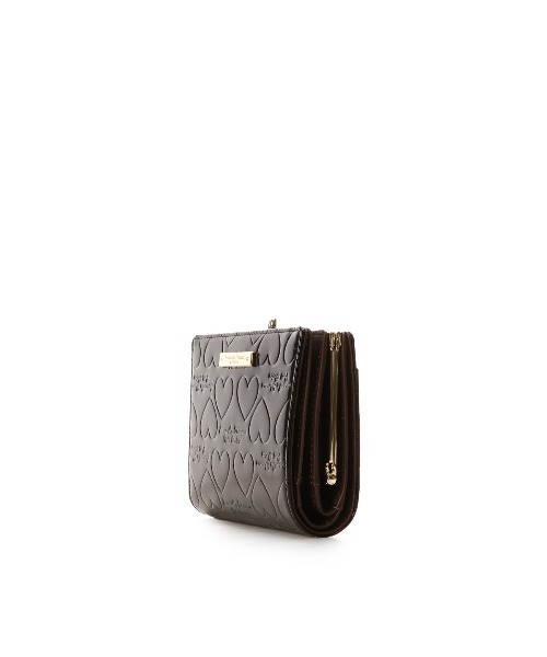 「新品＊美品」♡Samantha Thavasa ベージュエナメル皮革　折り財布 f029b6d0d39fcb3a999f3da0b68b68
