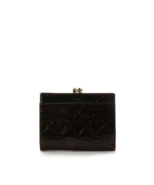 「新品＊美品」♡Samantha Thavasa ベージュエナメル皮革　折り財布 Samantha Thavasa Petit Choice 財布 エナメルキルティング 二
