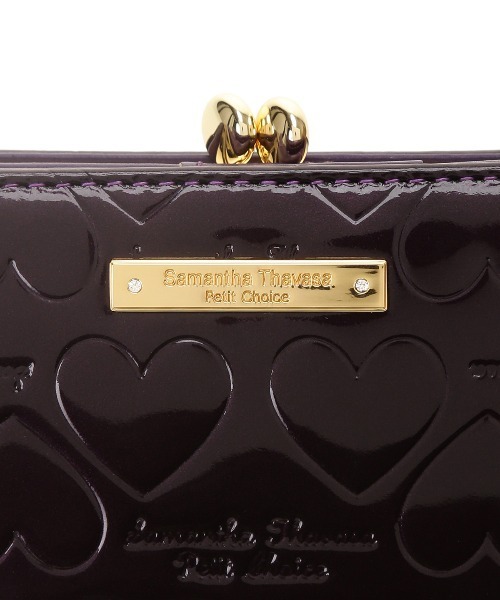 Samantha Thavasa Petit Choice 財布 エナメルハート型押し 折財布