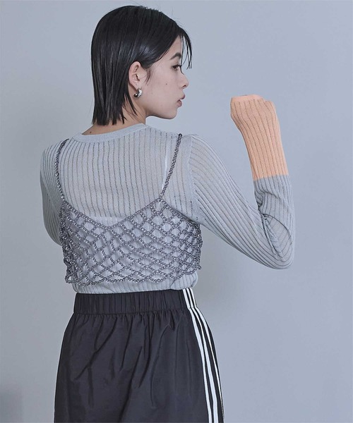 miette（ミエット） キャミソール クリアビーズビスチェ : ZOZOTOWN