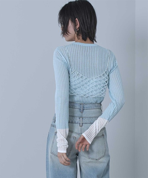 miette（ミエット） キャミソール クリアビーズビスチェ : ZOZOTOWN