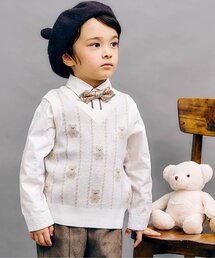very掲載 今季完売ナゴンスタンス ニットベスト ホワイト　タグ付 very掲載 今季完売ナゴンスタンス ニットベスト ホワイト タグ付
