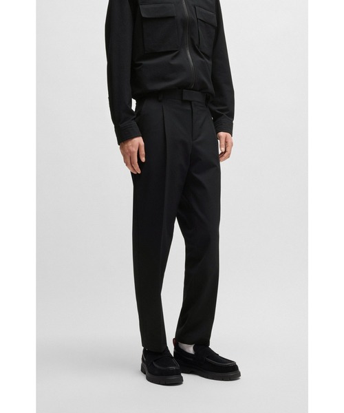 HUGO パンツ スリムフィットパンツ シアサッカー メンズ : ZOZOTOWN