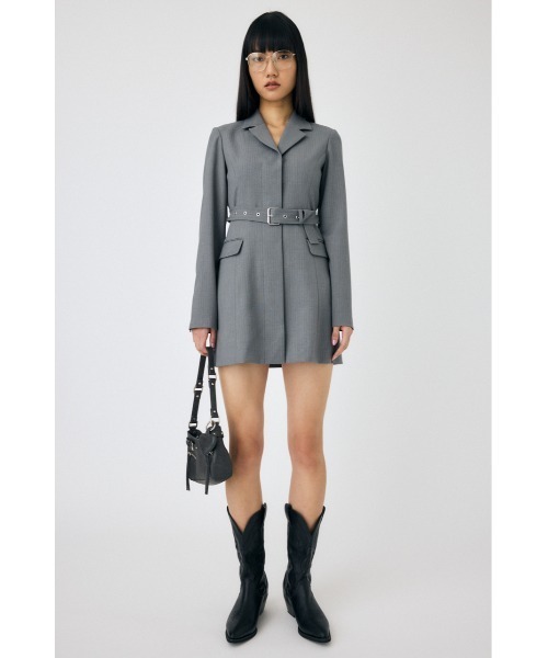 MOUSSY（マウジー） ワンピース LONG SLEEVE BLAZER ミニドレス