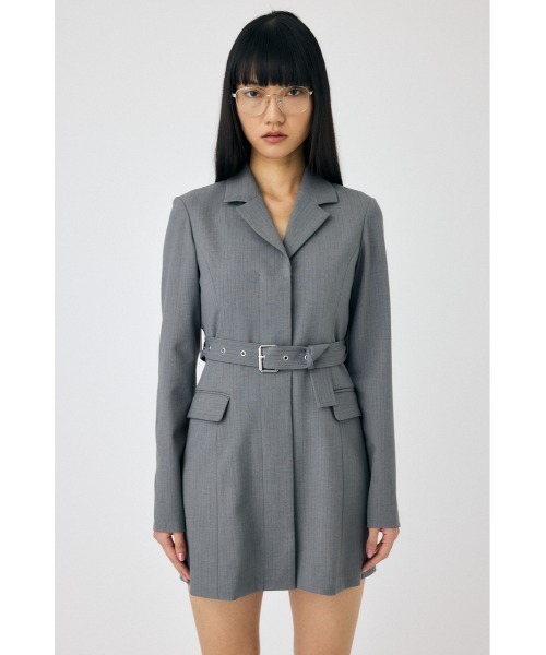 MOUSSY（マウジー） ワンピース LONG SLEEVE BLAZER ミニドレス