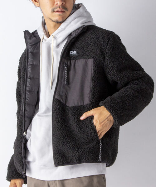 TAION（タイオン） ダウンジャケット - ブラック メンズ : ZOZOTOWN